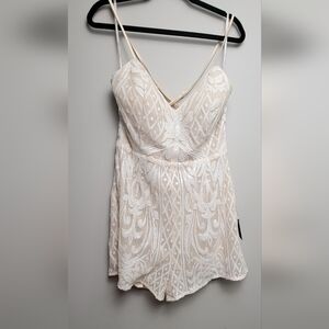 Lulus White Sequin Romper